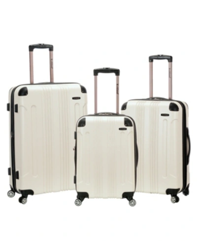 Shop Rockland Sonic 3-pc. Hardside Luggage Set In White