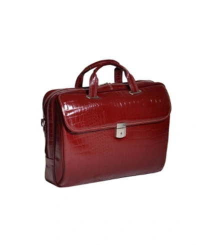 Mcklein Siamod Servano Tablet Briefcase In Red