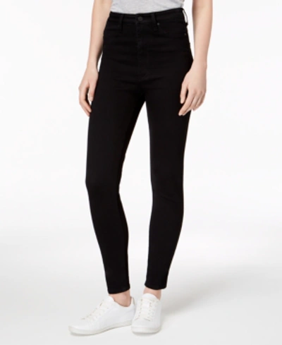 Shop Celebrity Pink Juniors' Curvy Ultra High-rise Skinny Jeans In Black
