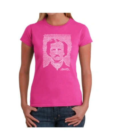 Shop La Pop Art Women's Word Art T-shirt In Pink