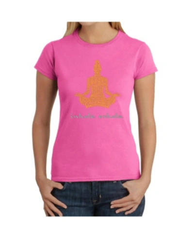 Shop La Pop Art Women's Word Art T-shirt In Pink