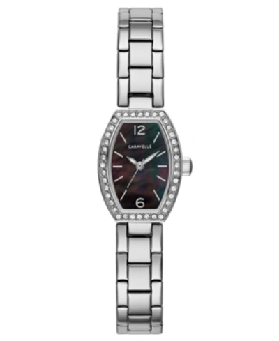 Shop Caravelle Designed By Bulova Women's Stainless Steel Bracelet Watch 18x24mm In No Color