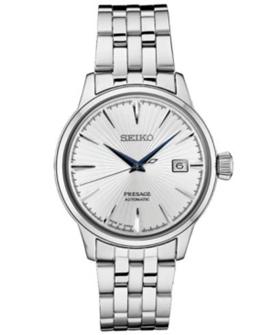 Shop Seiko Men's Automatic Presage Stainless Steel Bracelet Watch 40.5mm