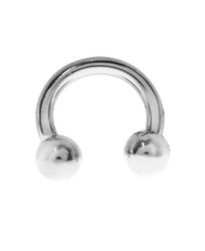 Shop Rhona Sutton Bodifine Stainless Steel Eyebrow Ring In Silver