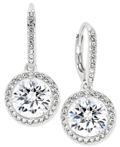 Shop Eliot Danori Crystal Drop Earrings, Created For Macy's In Silver