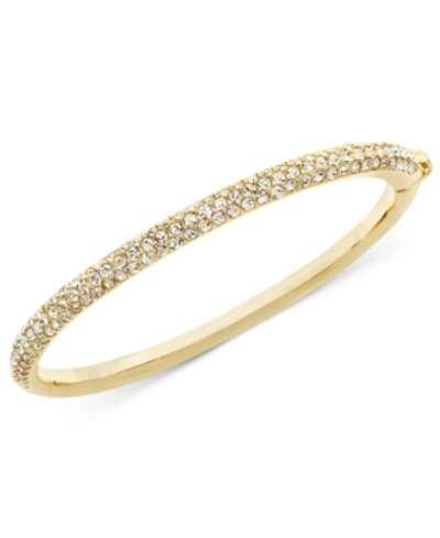 Shop Eliot Danori Bracelet, Silver-tone Crystal Bangle, Created For Macy's