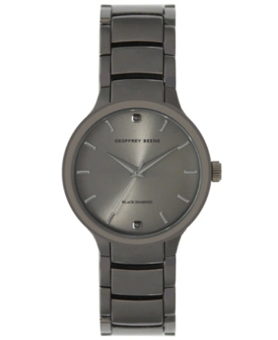 Shop Geoffrey Beene Genuine Black Diamond Dial Bracelet Watch