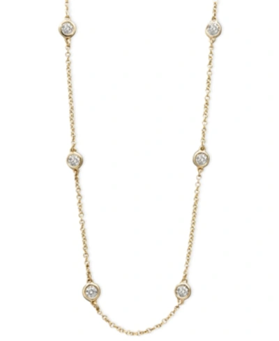 Effy Collection Trio By Effy Diamond Seven Station Necklace 16-18" (1/2 Ct. T.w.) In 14k White, Yellow Or Rose Gold In Yellow Gold