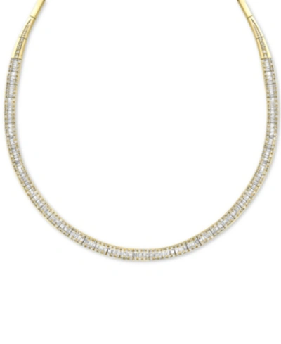 Shop Effy Collection Classique By Effy Diamond Diamond Necklace 3 1/8 Ct. T.w. In 14k Yellow Or White Gold In Yellow Gold