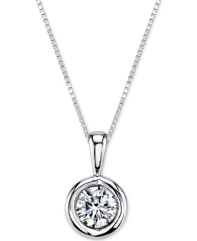 Shop Sirena Energy Diamond Pendant Necklace (1/5 Ct. T.w.) In 14k Gold, White Gold Or Rose Gold
