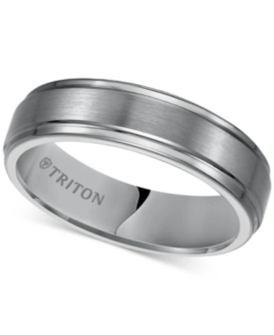 Shop Triton Men's Tungsten Carbide Ring, 6mm Comfort Fit Wedding Band