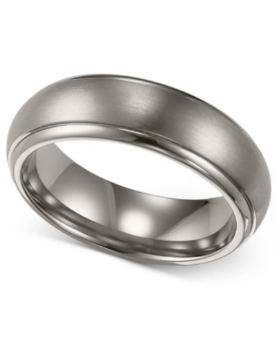 Shop Triton Men's Titanium Ring, Comfort Fit Wedding Band (6mm)