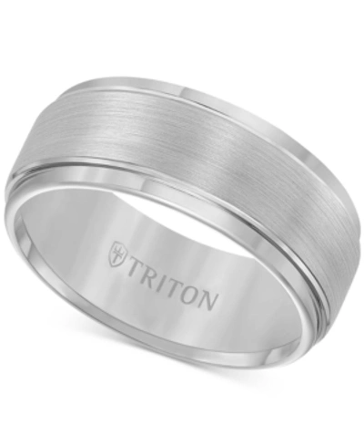 Shop Triton Men's Ring, Tungsten Carbide Comfort Fit Wedding Band 9mm Band