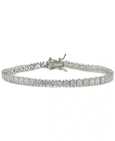 Giani Bernini Cubic Zirconia Boxed Tennis Bracelet In 18k Rose Gold-plated, 18k Yellow Gold-plated Sterling Silver In Silver