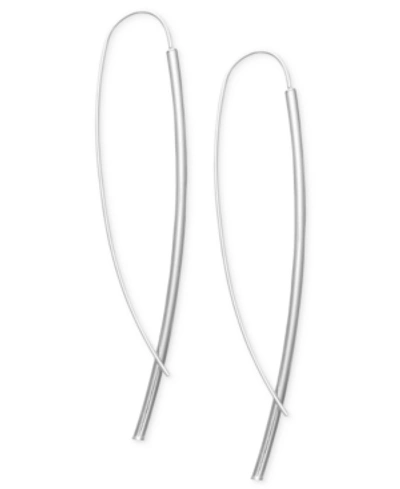 Shop Giani Bernini Dagger Drop Earrings In Sterling Silver, Created For Macy's
