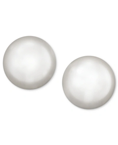 Shop Belle De Mer Pearl Earrings, 14k Gold Cultured Freshwater Pearl Stud Earrings (5-1/2mm) In No Color