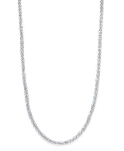 Shop Giani Bernini 20" Sparkle Link Chain Necklace In Sterling Silver, Created For Macy's (also In 18k Go