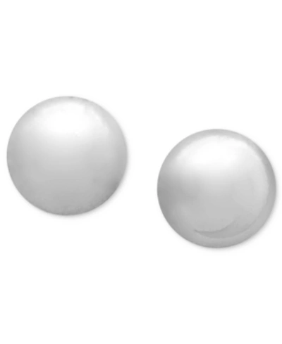 Giani Bernini Ball Stud Earrings (8mm) In 18k Gold Over Sterling Silver, Created For Macy's In Silver