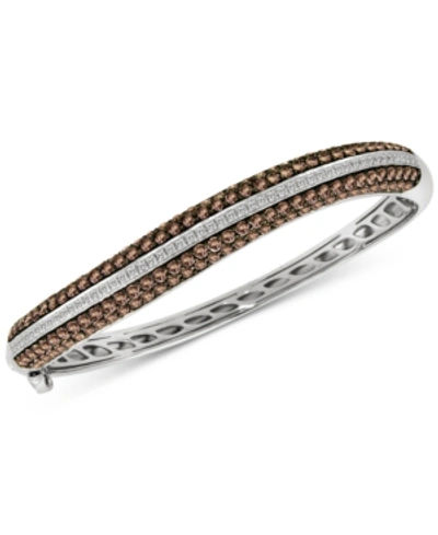 Shop Le Vian Red Carpet Diamond Bangle Bracelet (6-3/8 Ct. T.w.) In 14k White Gold