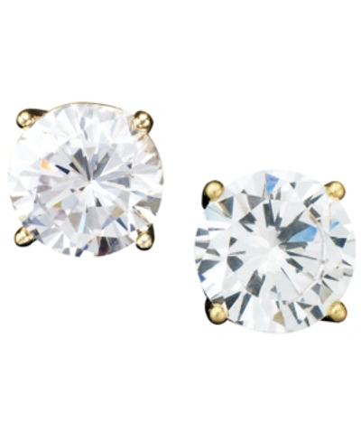 Giani Bernini 18k Gold Over Sterling Silver Earrings, Cubic Zirconia (4 Ct. T.w.) In Gold