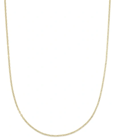 Shop Italian Gold 16" Flat Rolo Chain Necklace (1-3/8mm) In 14k Gold