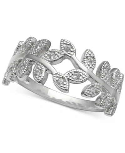Shop Giani Bernini Cubic Zirconia Vine Ring In Sterling Silver, Created For Macy's