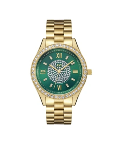 Jbw Women's Mondrian Diamond (1/6 Ct.t.w.) 18k Gold Plated Stainless Steel Watch In Gold