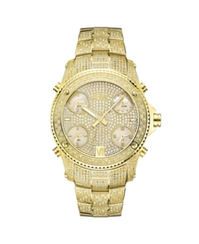 Jbw Men's Jet Setter Diamond (2 Ct.t.w.) 18k Gold Plated Stainless Steel Watch In Gold