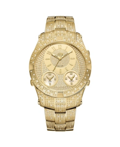 Jbw Men's Jet Setter Iii Diamond (1 Ct.t.w.) 18k Gold Plated Stainless Steel Watch In Gold