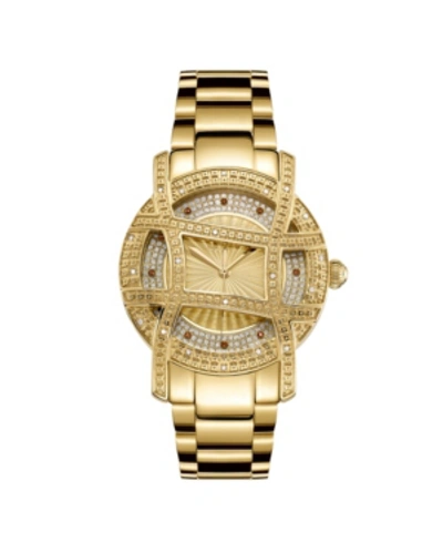 Shop Jbw 10 Yr Anniversary Women's Olympia Diamond (1/5 Ct.t.w.) 18k Gold Plated Watch