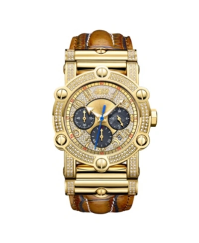 Shop Jbw Men's 10 Yr Anniversary Phantom Diamond (1 3/4 Ct.t.w.) & Chronograph Watch In Gold