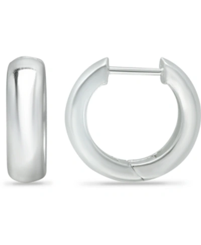 Giani Bernini Wide Polished Hoop Earrings In Sterling Silver, Created For Macy's In Silver