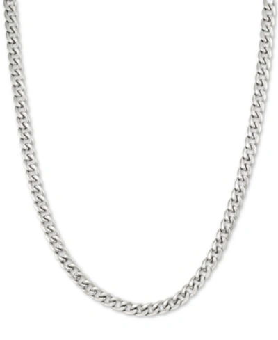 Shop Legacy For Men By Simone I. Smith 24" Curb Chain Necklace In Stainless Steel