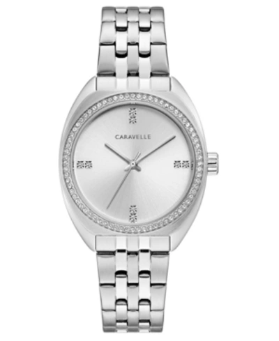 Shop Caravelle Designed By Bulova Women's Stainless Steel Bracelet Watch 33mm
