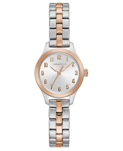 Shop Caravelle Designed By Bulova Women's Two-tone Stainless Steel Bracelet Watch 24mm
