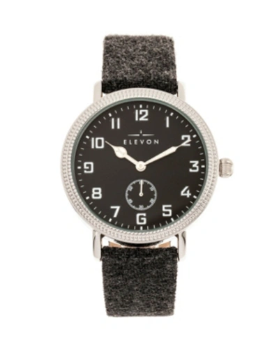 ELEVON MEN'S NORTHROP GENUINE LEATHER STRAP WATCH 42MM 