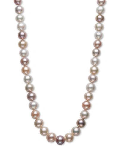 Shop Belle De Mer Cultured Freshwater Pearl (9-1/2mm) Collar 18" Necklace In Multi