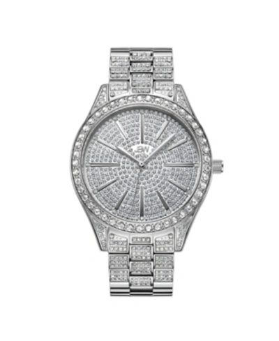 Shop Jbw Women's Cristal Diamond (1/8 Ct.t.w.) Stainless Steel Watch In Silver
