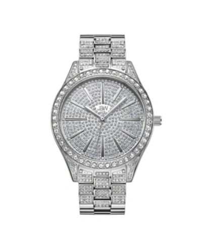 Jbw Women's Cristal Diamond (1/8 Ct. T.w.) Watch In Stainless Steel Watch 38mm In Silver