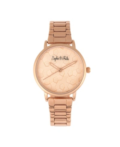 Shop Sophie And Freda Breckenridge Stainless Steel Watches, 34mm In Rose Gold