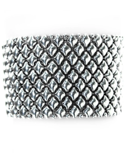 Sg Liquid Metal B Silver Mesh Bracelet In 7", 7 1/2" Or 8" In Silver
