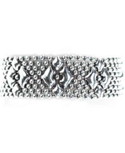 Sg Liquid Metal B3 Silver Mesh Bracelet In 7", 7 1/2" Or 8" In Silver