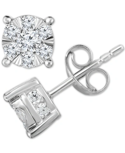Trumiracle Diamond Stud Earrings (1 Ct. T.w.) In 14k White Gold In White Gold