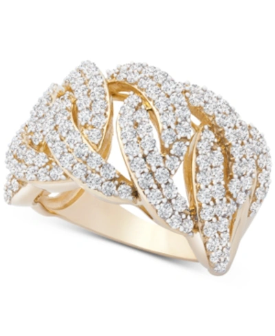 Shop Wrapped In Love Diamond Statement Ring (2 Ct. T.w.) In 14k Gold, Created For Macy's In Yellow Gold