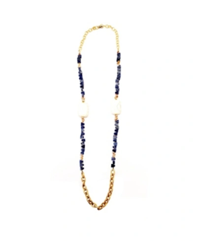 Shop Minu Jewels Jeza Long Necklace In Multi