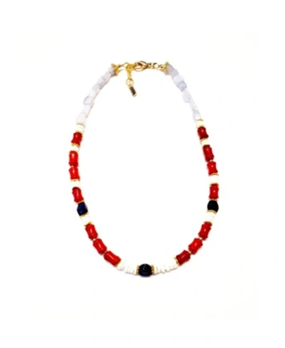 Minu Jewels Americano Necklace In Multi
