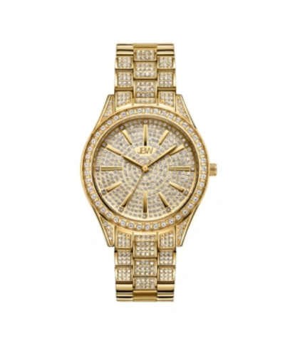 Shop Jbw Women's Cristal 34 (0.12 Ct. T.w.) Diamond 18k Gold-plated Stainless-steel Watch 38mm