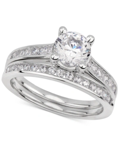 Shop Gia Certified Diamonds Gia Certified Diamond Bridal Set (1-1/2 Ct. T.w.) In 14k White Gold