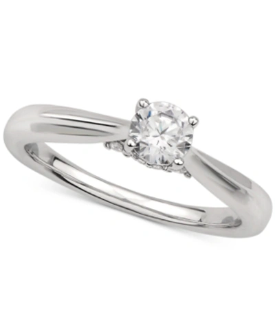 Shop Gia Certified Diamonds Gia Certified Diamond Solitaire Engagement Ring (1/2 Ct. T.w.) In 14k White Gold