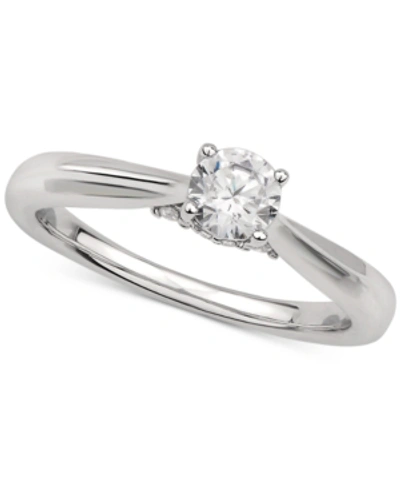 Gia Certified Diamonds Gia Certified Diamond Solitaire Engagement Ring (1/2 Ct. T.w.) In 14k White Gold In White Gold